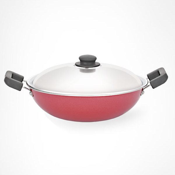 Buy PREMIER STAINLESS STEEL NON STICK KADAI 26CM  COOKWARE kitchen Appliances | Vasanthandco 